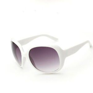 Oversize Sunglasses Round White Frame Black Lens Solid Opaque NEW SALE 2 FOR 15
